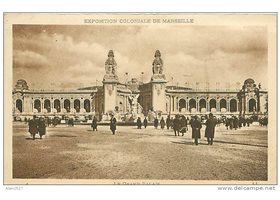 Marseille-exposition-coloniale-le-grand-palais--vieille-carte-postale